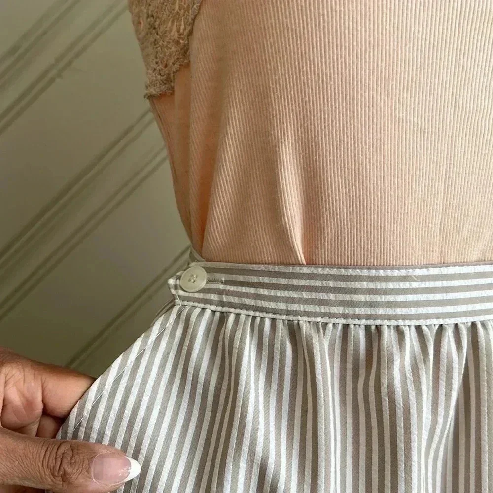 Vintage HABERDASHERY Seersucker Skirt Size14